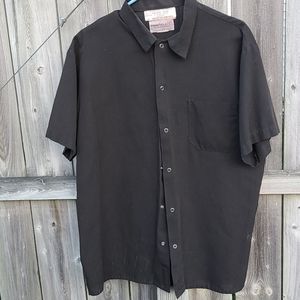 Chef Shirt with Snaps in Black